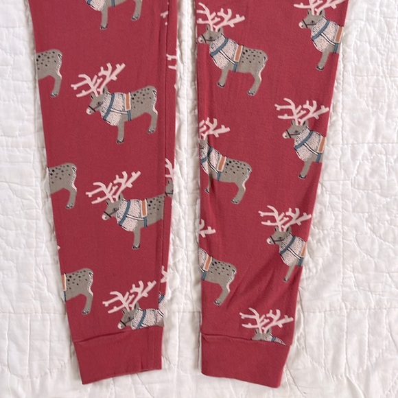 TEA COLLECTION Swedish Reindeer Adult Unisex Christmas Pajama Set Men Women M - Picture 6 of 8